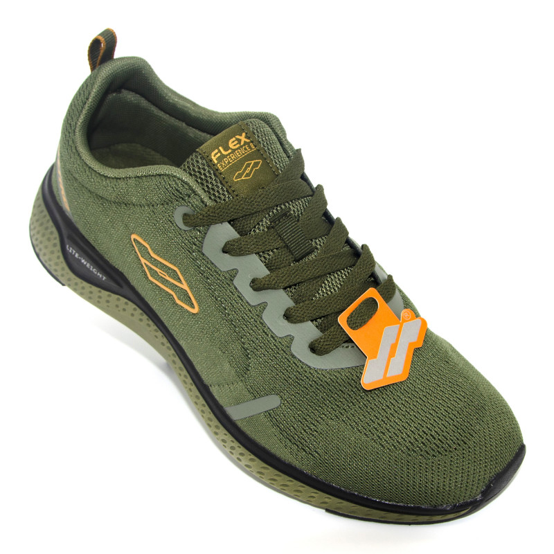 STRIKE Experience Men's Olive Sneakers | Lightweight | Airy| Comfort-Focus Design.