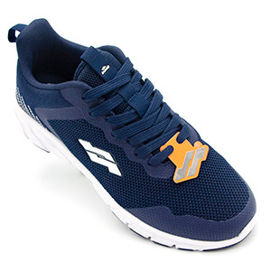 STRIKE Fluid Men's Navy-Blue Sneakers | Lightweight Mesh Fabric | Cushioned Insoles | Breathable Ventilation