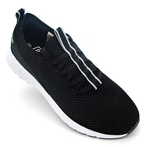 STRIKE Element Men's Black Running Shoe | Ergonomic Fit | High-Resilience Rubber Sole | Men's Athletic Shoe